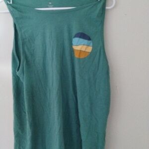 Sonoma Green Sleeveless Women's Tank  Top Size Medium